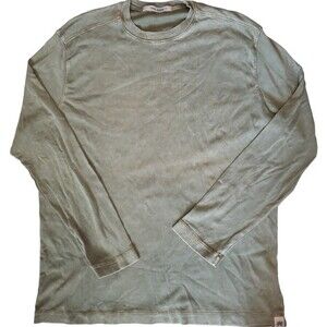 Jake Agave El Hombre Lux Green Long Sleeve Tee Supema Cotton - Size Large